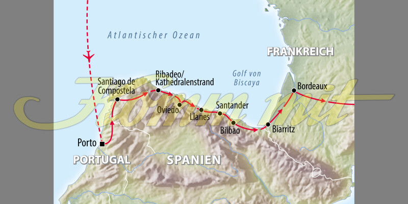 Santiago de Compostela & Die Nordküste Spaniens