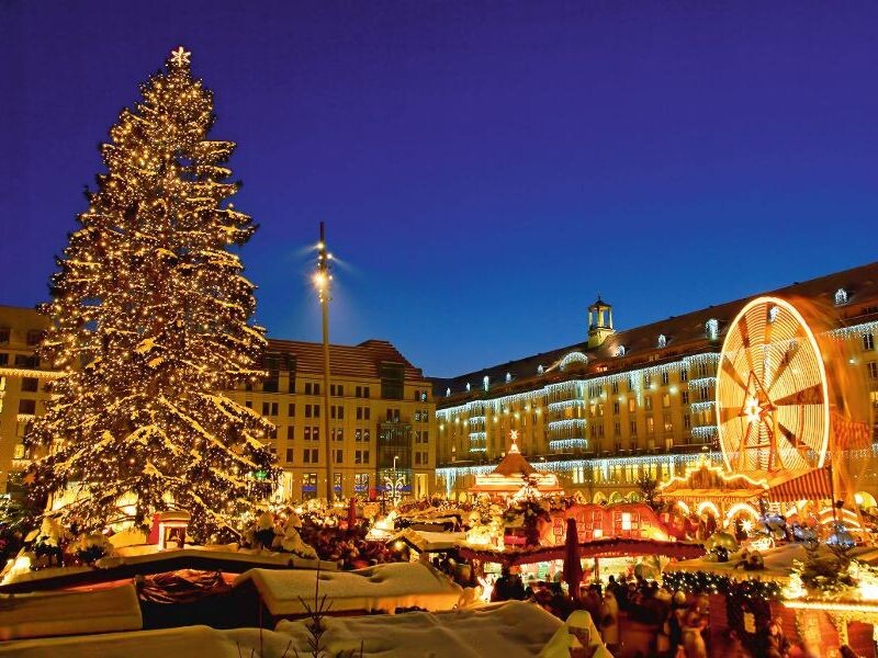 Dresden im Advent mit Konzert "Harmonic Brass - -Bläsermusik vom Feinsten" in der Frauenkirche