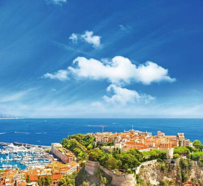 Herbstsonne in Nizza an der Côte d'Azur