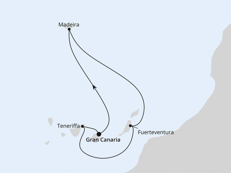 Kanaren & Madeira mit AIDAbella