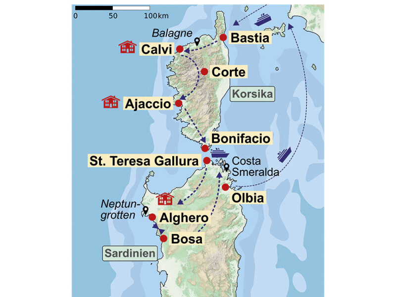 Korsika und Sardinien