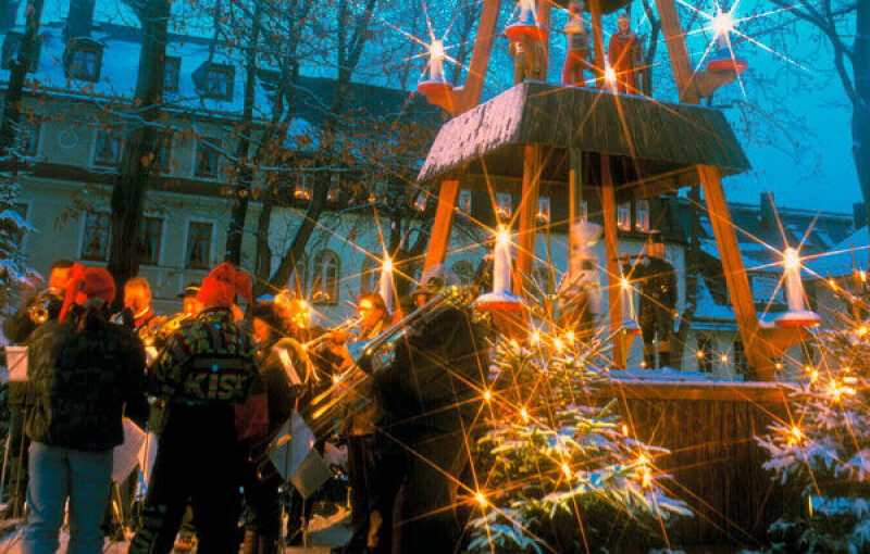 Weihnachtsland Erzgebirge - Oberwiesenthal – höchstgelegene Stadt Deutschlands