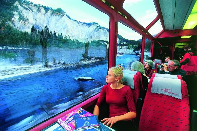 Silvester in Lausanne - ...im Traumzug Glacier Express durch die winterlichen Alpen