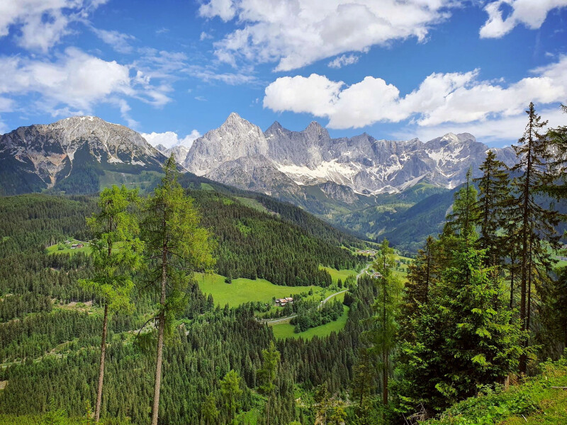 Urlaub mit Bergblick in Filzmoos