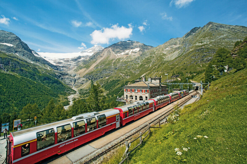 Glacier & Bernina Express - St. Moritz, Zermatt und das Matterhorn