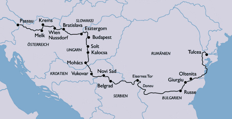 Auf der Donau bis zum Schwarzen Meer - Einzigartige Flussreise in das Donaudelta