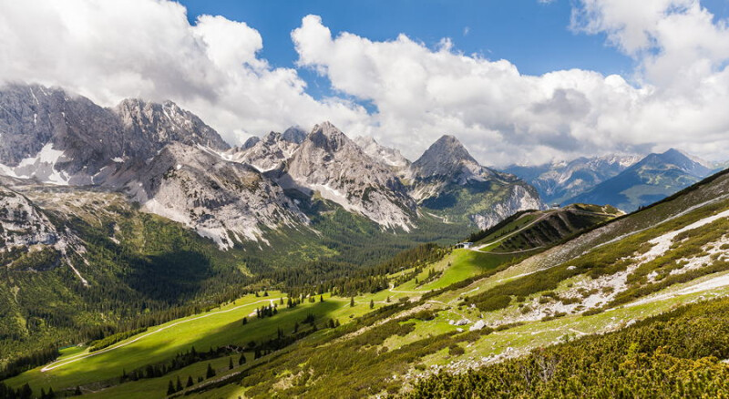 Alpenpanorama in Tirol - Imst