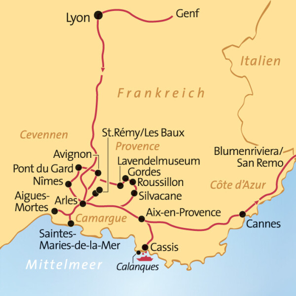 Busreise in die Provence & Camargue