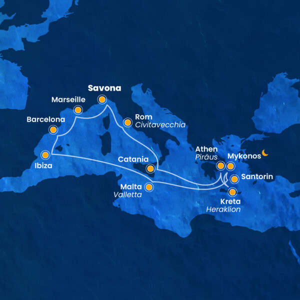 Costa Fascinosa - Östliches und Westliches Mittelmeer - NEU: inkl. Getränkearrangement