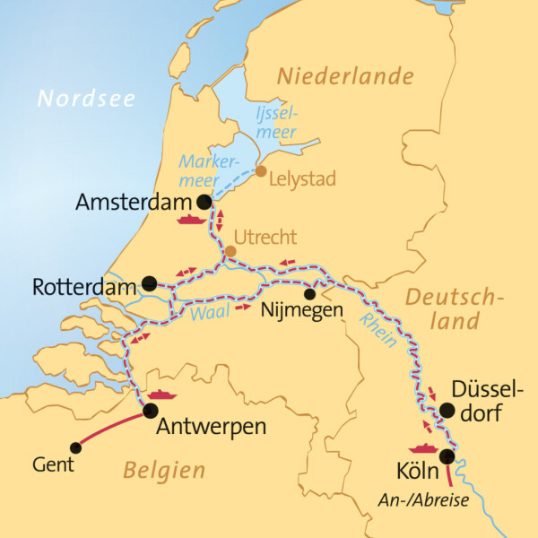 A-ROSA SENA - Rhein Erlebnis Amsterdam, Rotterdam & Antwerpen