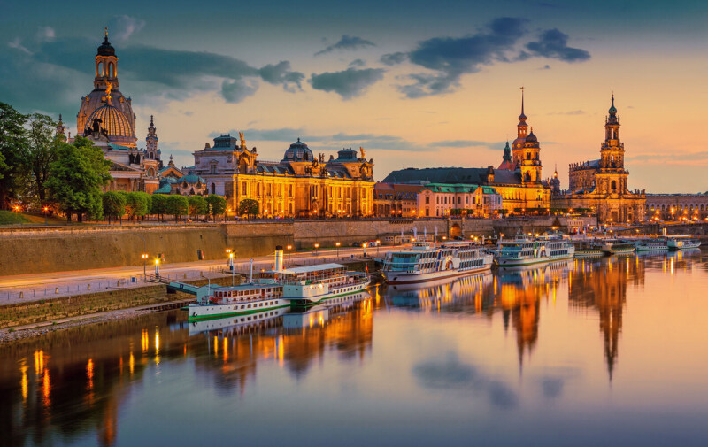 Dresden - Lichterfahrt auf der Elbe